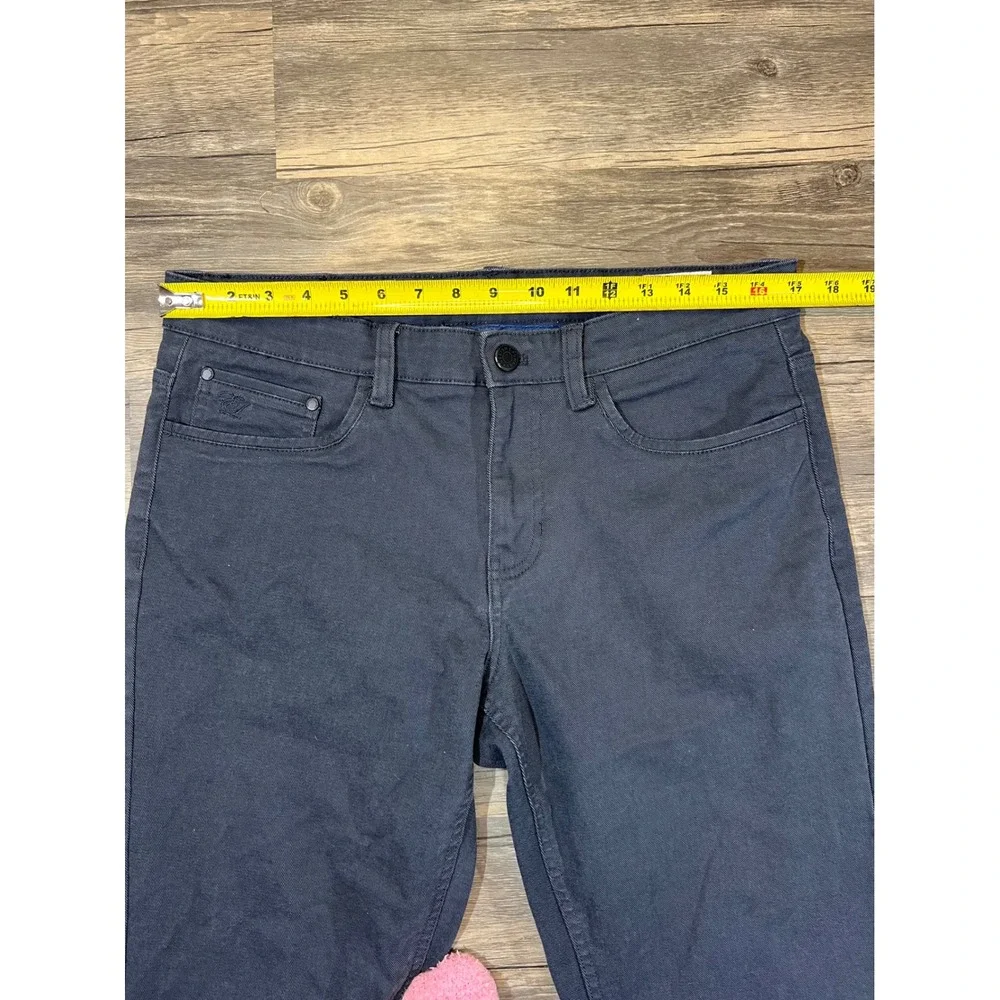 English Laundry Men's Dark Navy Twill Pants 32x34 Casual Trousers‎ Relaxed Fit